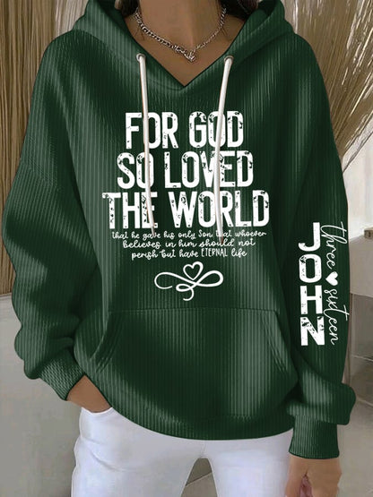 Women's For God So Loved The World Sweatshirts