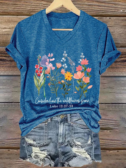 Women'S Casual Faith Short Sleeve T-Shirt