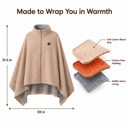 LorenaWear™ Heated Wearable Blanket Wrap