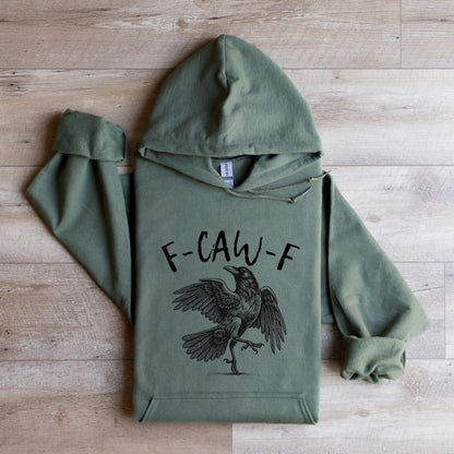 Funny Raven Sweatshirt: Gothic Crow Pun, Dark Academia Humor