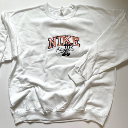 Skeleton Mickey Spell Out Crewneck
