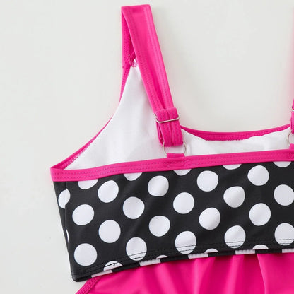 Women’s Polka Dot Tankini Swim Set