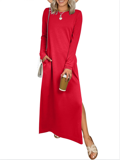 Women's Loose Split Flowy Maxi Dress
