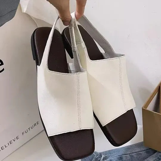 Women’s Leather-Look Slingback Sandals
