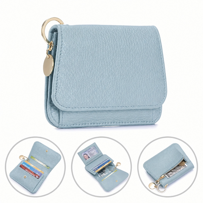 RFID Blocking Leather Wallet with Card Holder & Coin Pocket