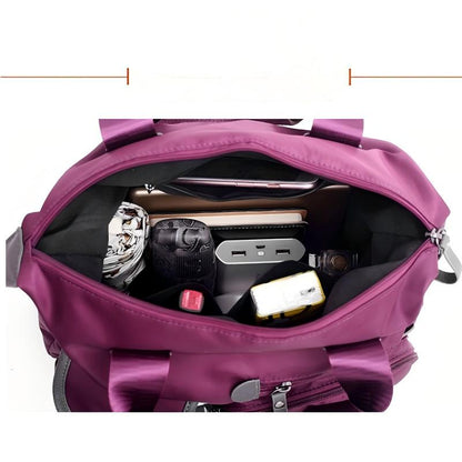 Waterproof Tote Bag – 3-Way Carry & Spacious Organization