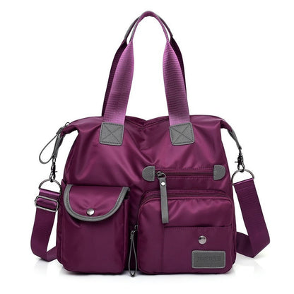 Waterproof Tote Bag – 3-Way Carry & Spacious Organization