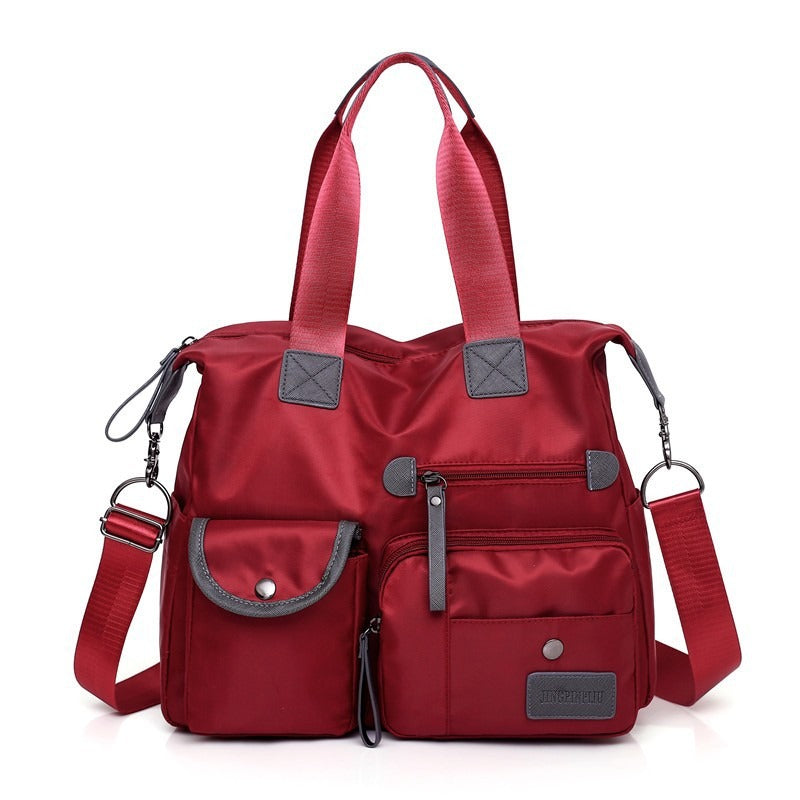 Waterproof Tote Bag – 3-Way Carry & Spacious Organization