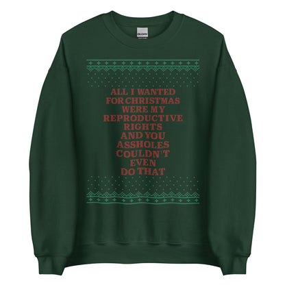 All I Wanted Were My Reproductive Rights Crewneck