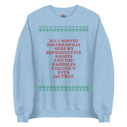 All I Wanted Were My Reproductive Rights Crewneck