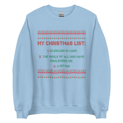 My Christmas List Crewneck