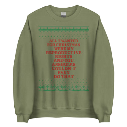 All I Wanted Were My Reproductive Rights Crewneck