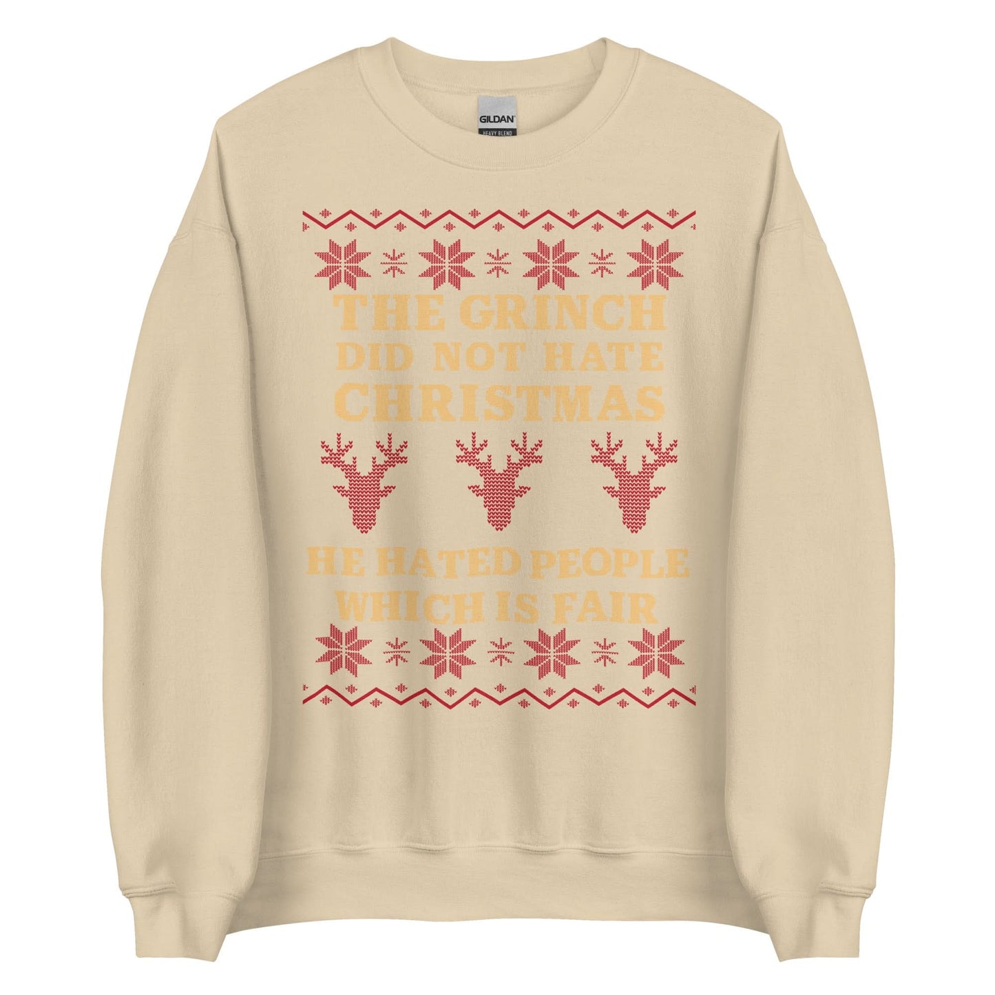 The Grinch Did Not Hate Christmas Crewneck