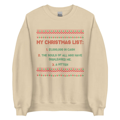 My Christmas List Crewneck