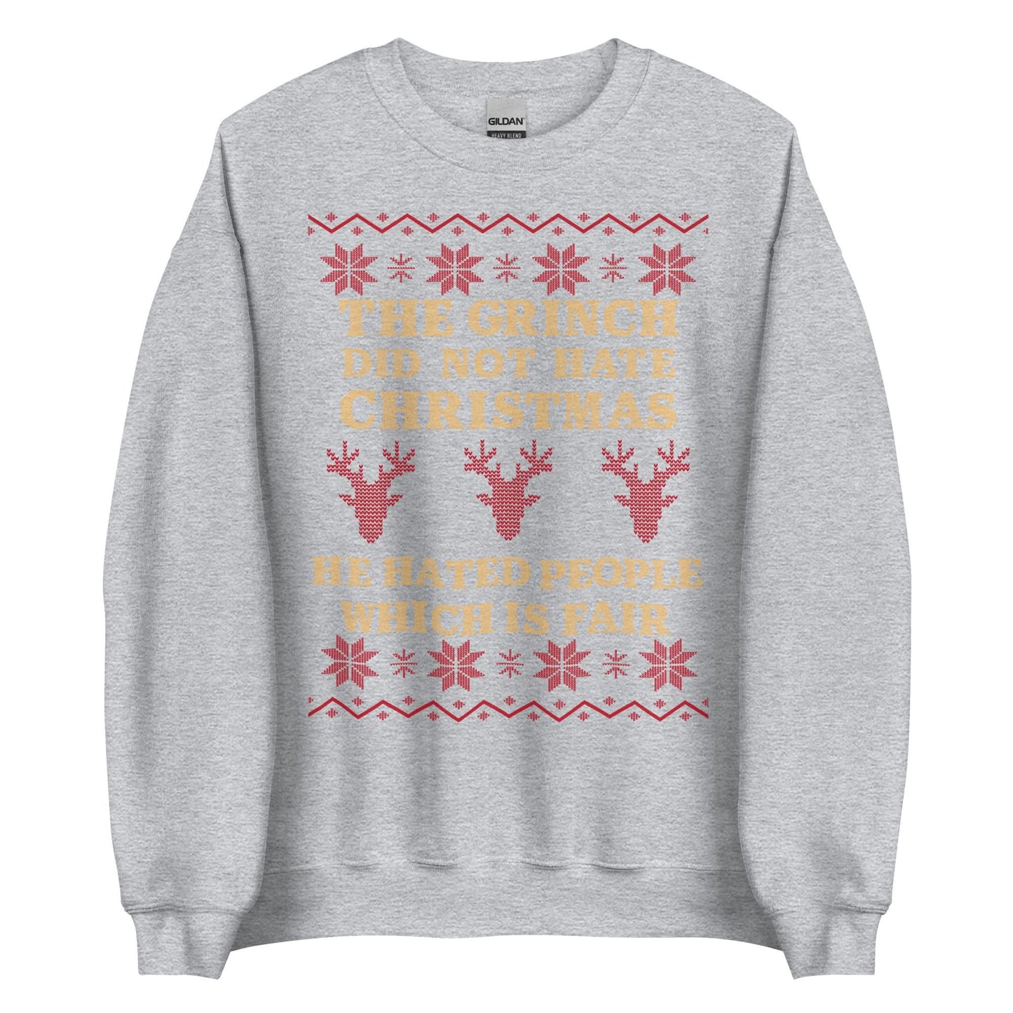 The Grinch Did Not Hate Christmas Crewneck