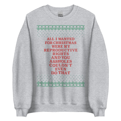 All I Wanted Were My Reproductive Rights Crewneck